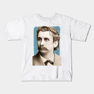 Austrian writer Leopold von Sacher-Masoch illustration Kids T-Shirt